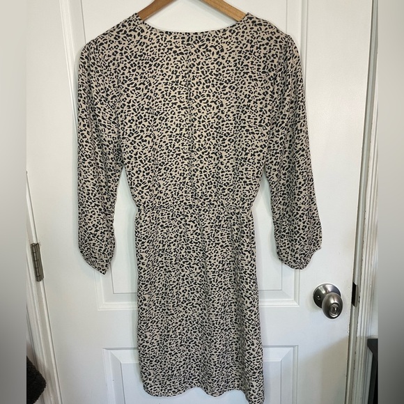 Abercrombie & Fitch Women’s Puff Sleeve Kimono Tan Leopard Size Medium - Picture 4 of 5